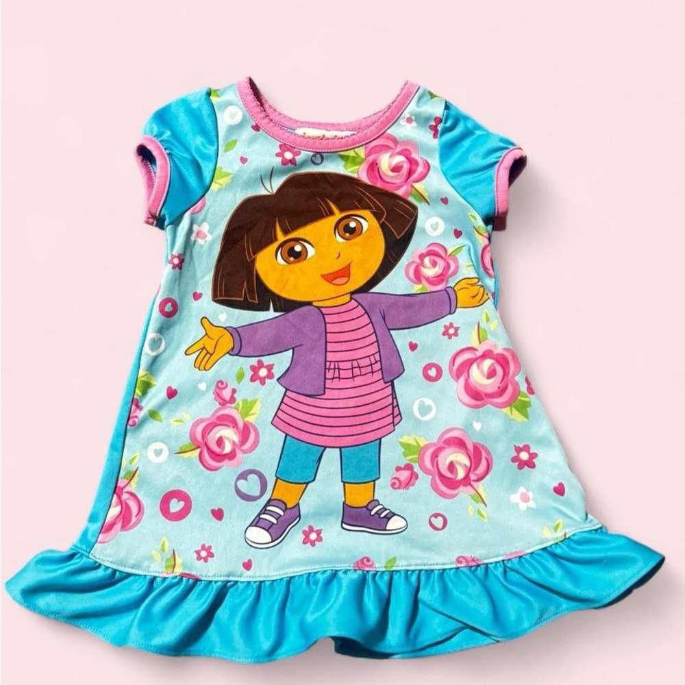 Nickelodeon Blue and Pink Cartoon Character Dress